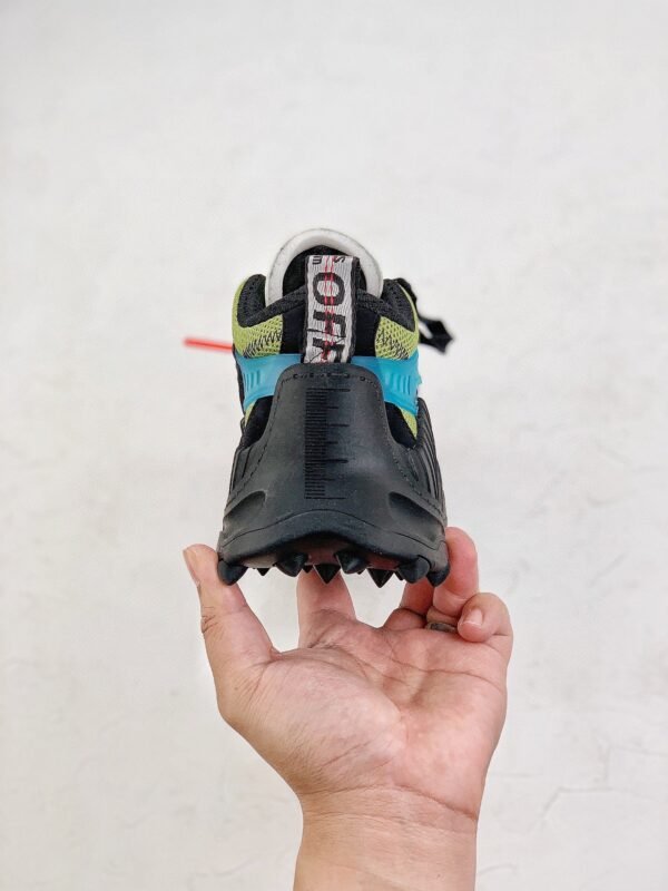 Off-White sneakers Black white Green mosaic color