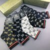 GUCCI High end customized socks for both men and women, 5 pairs of pure cotton