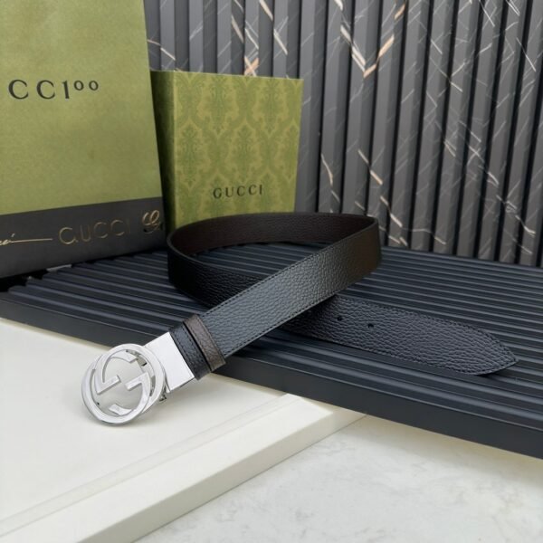Gucci counter synchronous double-sided original belt Width 3.7cm