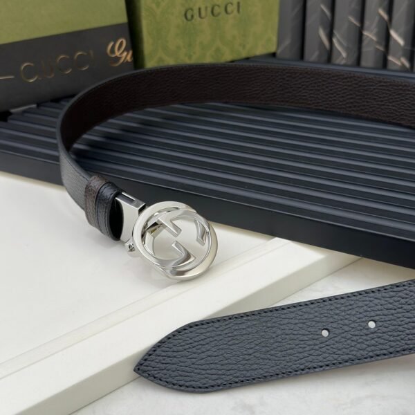 Gucci counter synchronous double-sided original belt Width 3.7cm