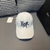 Dior 1:1 original single black white classic cowhide rimmed baseball cap
