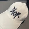 Dior 1:1 original single black white classic cowhide rimmed baseball cap