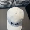 Dior 1:1 original single black white classic cowhide rimmed baseball cap