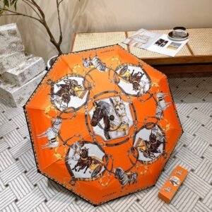HERMES New 50% off Handheld Sunny Umbrella
