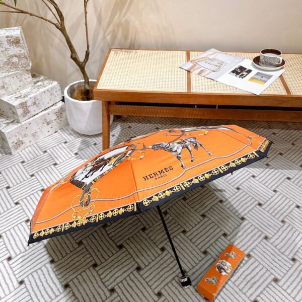HERMES New 50% off Handheld Sunny Umbrella