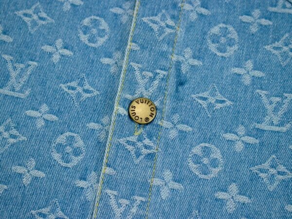 Louis Vuitton vintage printed denim shirt, unisex jacket