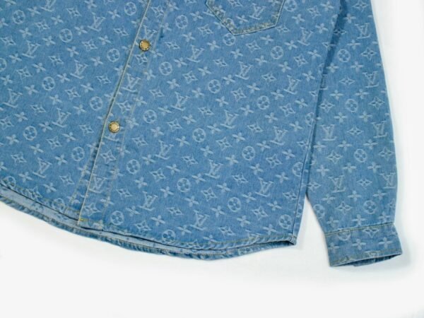 Louis Vuitton vintage printed denim shirt, unisex jacket