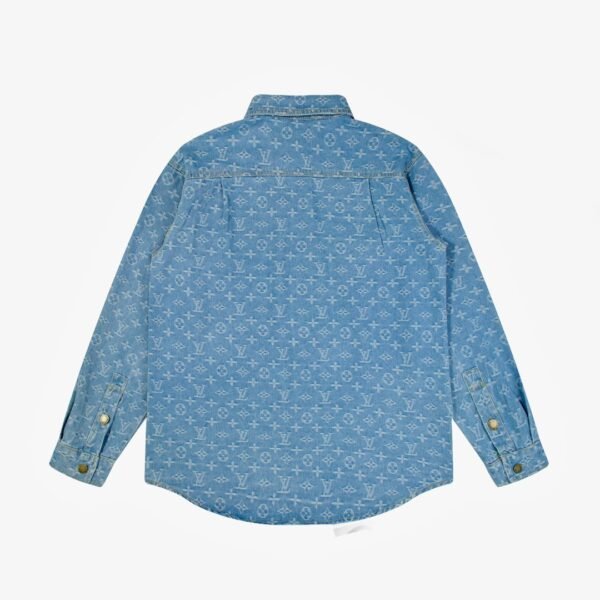 Louis Vuitton vintage printed denim shirt, unisex jacket