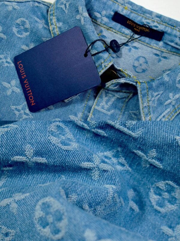 Louis Vuitton vintage printed denim shirt, unisex jacket