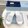 PRADA raffia slippers
