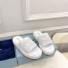 PRADA raffia slippers