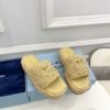PRADA raffia slippers
