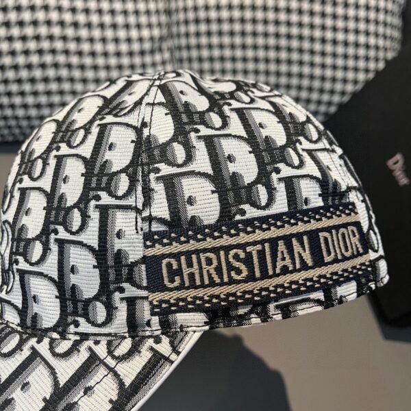 Dior 1:1 original single spliced cowhide brim baseball cap