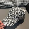 Dior 1:1 original single spliced cowhide brim baseball cap