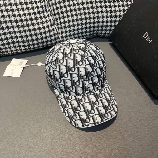 Dior 1:1 original single spliced cowhide brim baseball cap