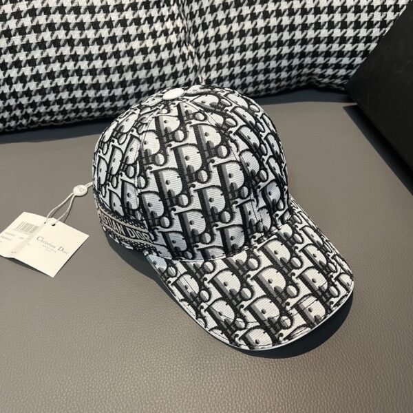 Dior 1:1 original single spliced cowhide brim baseball cap