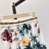 miumiu spring and summer latest Monogram beach romantic palm coconut print elastic waist skirt