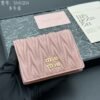 miumiu Pocket small wallet cowhide material