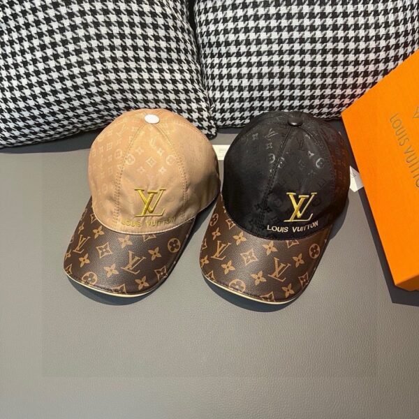 Louis Vuitton 1:1 original single spliced cowhide sealing baseball cap