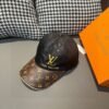 Louis Vuitton 1:1 original single spliced cowhide sealing baseball cap