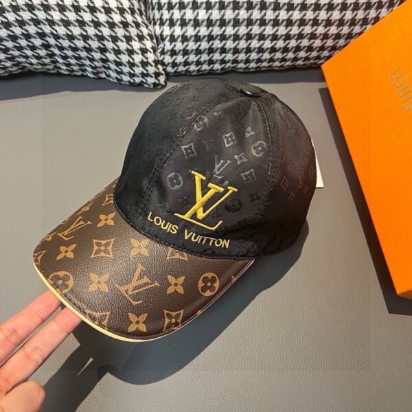 Louis Vuitton 1:1 original single spliced cowhide sealing baseball cap