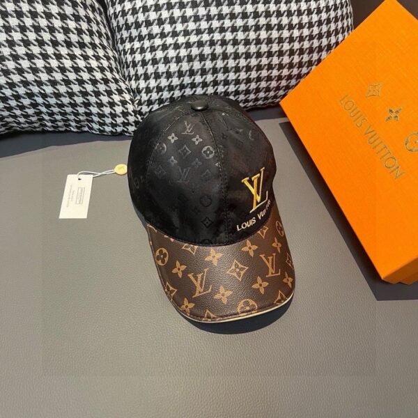 Louis Vuitton 1:1 original single spliced cowhide sealing baseball cap