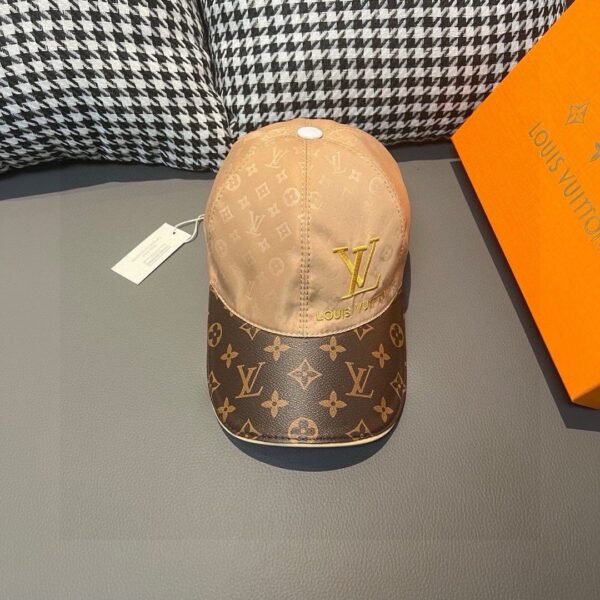 Louis Vuitton 1:1 original single spliced cowhide sealing baseball cap
