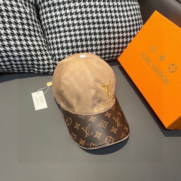 Louis Vuitton 1:1 original single spliced cowhide sealing baseball cap