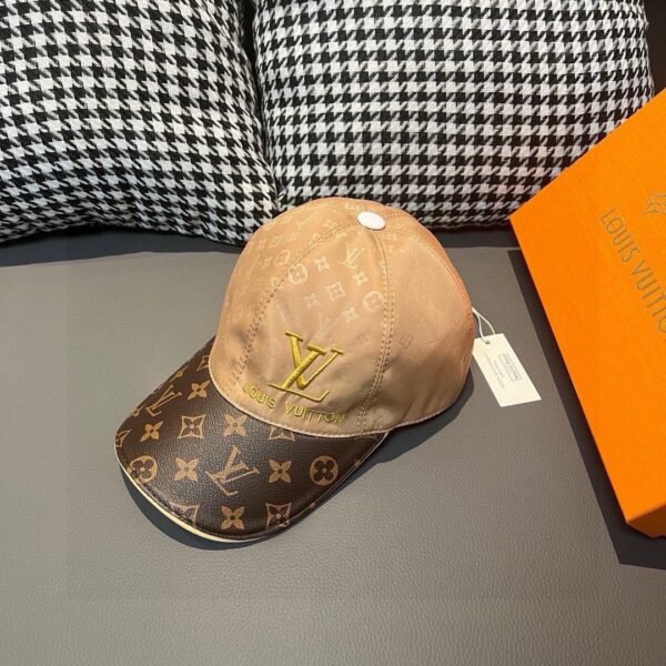 Louis Vuitton 1:1 original single spliced cowhide sealing baseball cap