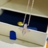 Louis Vuitton floral diamond four-leaf clover necklace