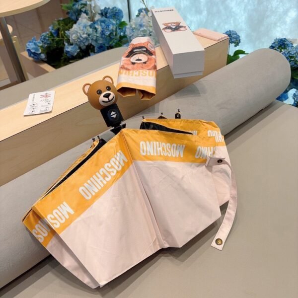 Moschino Bear tri-fold automatic umbrella with bear head handle