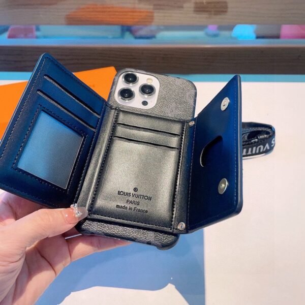 LV phone case triple folding/card bag/coin wallet