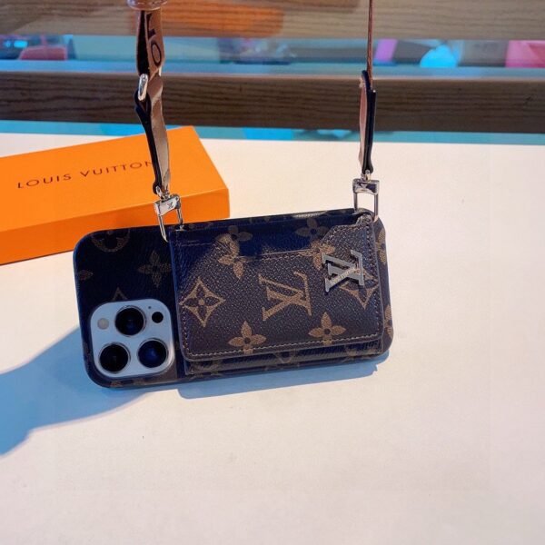 LV phone case triple folding/card bag/coin wallet