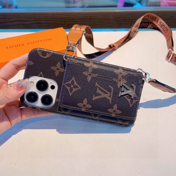 LV phone case triple folding/card bag/coin wallet