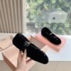 miumiu New loafers thickened encrypted wool advanced version