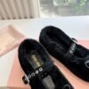 miumiu New loafers thickened encrypted wool advanced version