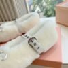 miumiu New loafers thickened encrypted wool advanced version