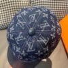 Louis Vuitton 1:1 original single denim cowhide embossed baseball cap