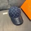 Louis Vuitton 1:1 original single denim cowhide embossed baseball cap