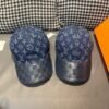 Louis Vuitton 1:1 original single denim cowhide embossed baseball cap