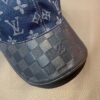 Louis Vuitton 1:1 original single denim cowhide embossed baseball cap