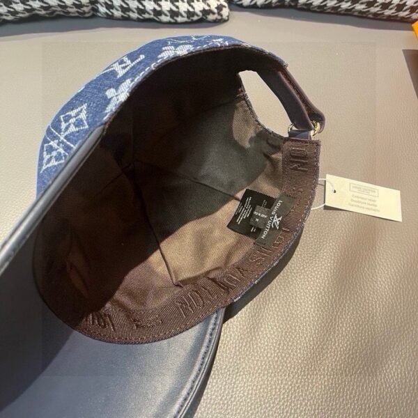 Louis Vuitton 1:1 original single denim cowhide embossed baseball cap