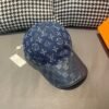 Louis Vuitton 1:1 original single denim cowhide embossed baseball cap