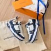 Louis Vuitton Global debut of Lv 24SS – runway style denim chubby trainer limited edition