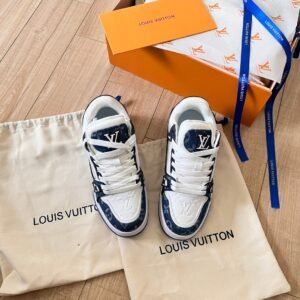 Louis Vuitton Global debut of Lv 24SS – runway style denim chubby trainer limited edition