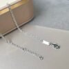 Boucheron cat necklace white diamonds set in white gold