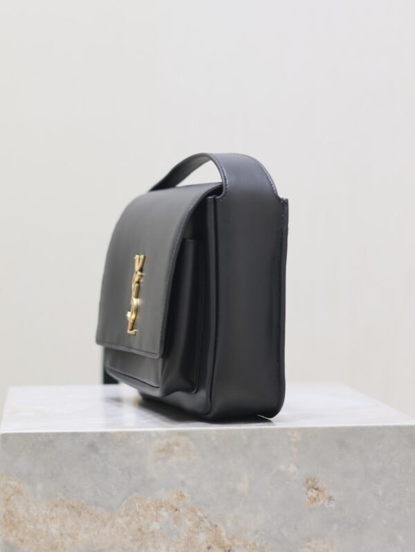 YSL new messenger bag genuine leather material high-end shoulder bag 1:1 size 22×16.5×12cm