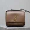 YSL new messenger bag genuine leather material high-end shoulder bag 1:1 size 22×16.5×12cm