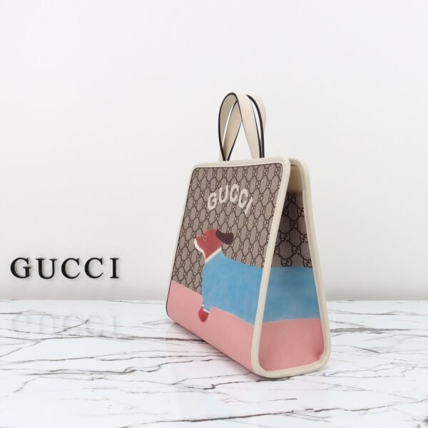 GUCCI puppy print handbag, premium version. Dimensions: 28.5 x 25 x 11 cm