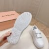 Acne Studios thick-soled Velcro smiley face white sneakers